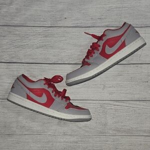 Air Jordan 1 Women's Low Split Gym Red / Cement Gray / Black Size 7